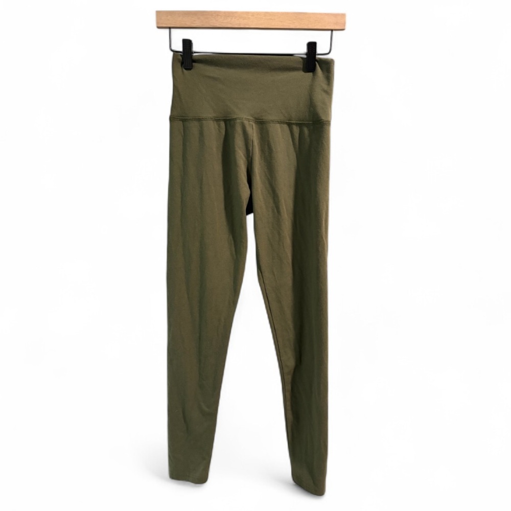 OFFLINE by Aerie OG Legging Olive Green High Rise Medium Cotton Blend Leggings